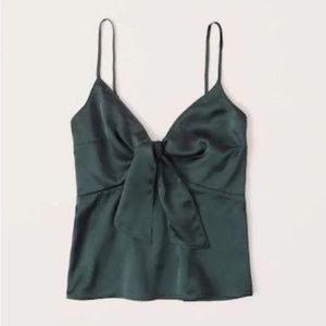 Abercrombie & Fitch Forest Green Tie Tank